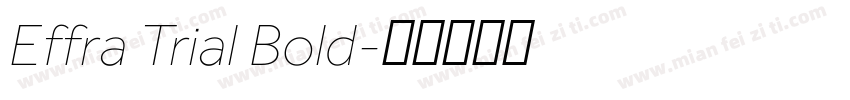Effra Trial Bold字体转换